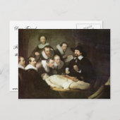 De anatomie les van dr. Nicolaes Tulp. Briefkaart (Voorkant / Achterkant)