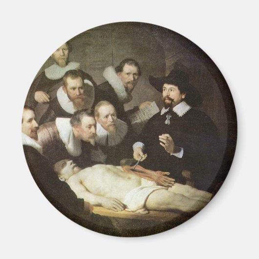 De anatomie les van dr. Nicolaes Tulp. Magneet (Voorkant)