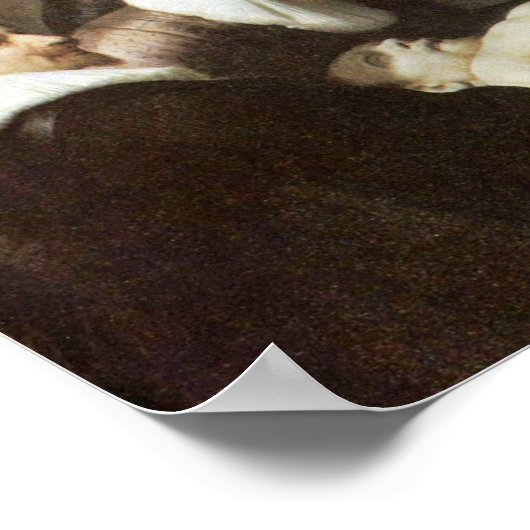 De anatomie les van dr. Nicolaes Tulp. Poster (Hoek)