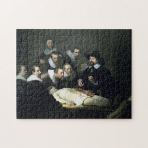 De anatomie les van Dr. Nicolaes Tulp-Rembrandt Legpuzzel