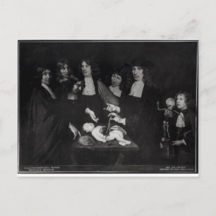 De anatomie-les van professor Frederik Briefkaart