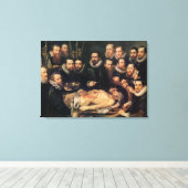 De anatomie Lesson of Doctor Willem van der Canvas Afdruk (Insitu (Houten vloer))