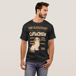 De anatomie van Cavachon Pet Lovers Gift T-shirt