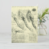 De anatomie van de arm en schouder van Leonardo da (Staand voorkant)