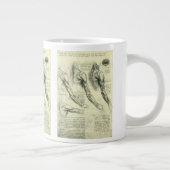 De anatomie van de arm en schouder van Leonardo da Grote Koffiekop (Rechts)