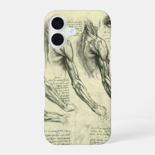 De anatomie van de arm en schouder van Leonardo da iPhone 16 Hoesje