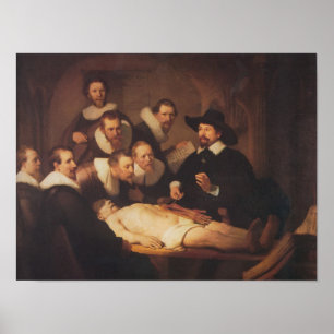 De anatomie van dr. Nicholaes Tulp Poster