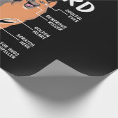 De anatomie van een Duitse herder Cadeaupapier (Hoek)