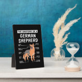 De anatomie van een Duitse herder Fotoplaat (Zijkant)