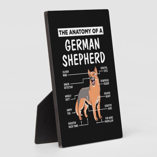 De anatomie van een Duitse herder Fotoplaat (Zijkant)