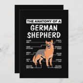 De Anatomie Van Een Duitse Herder Kaart (Voorkant / Achterkant)
