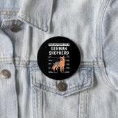 De anatomie van een Duitse herder Ronde Button 7,6 Cm (In situ)