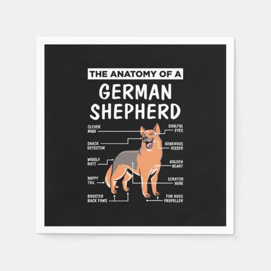 De anatomie van een Duitse herder Servet (Voorkant)