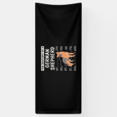 De anatomie van een Duitse herder Spandoek (Verticaal)