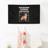De anatomie van een Duitse herder Spandoek (Insitu)