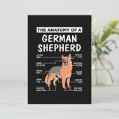 De Anatomie Van Een Duitse Sjepherd Kaart (Staand voorkant)