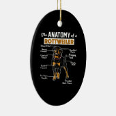 De anatomie van een rottweiler | Koel Hondenliefhe Keramisch Ornament (Rechts)