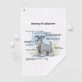 De Anatomie van een Schnauzer Golfhanddoek (Insitu)