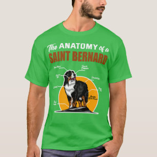 De anatomie van een sint-bernard t-shirt