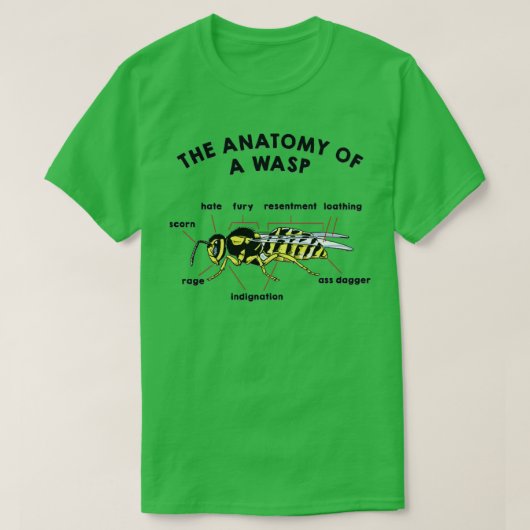 De anatomie van een Wasp T-shirt (Design voorkant)