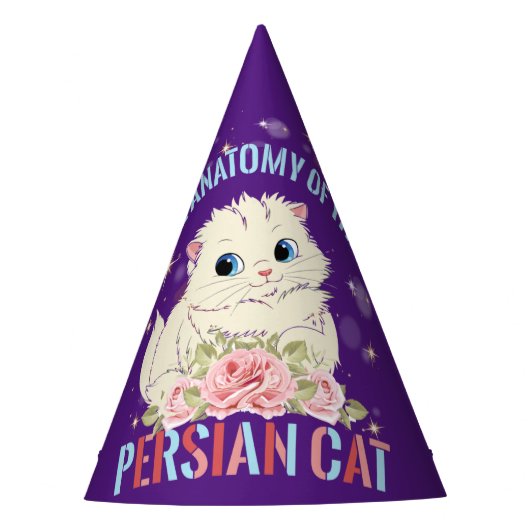 De anatomie van het Perzische katje Feesthoedjes (Voorkant)