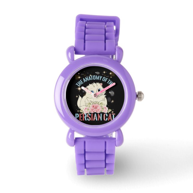 De anatomie van het Perzische katje Horloge (Voorkant)