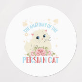 De anatomie van het Perzische katje Labels (Design 1)