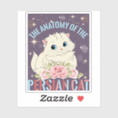 De anatomie van het Perzische katje Sticker (Vel)