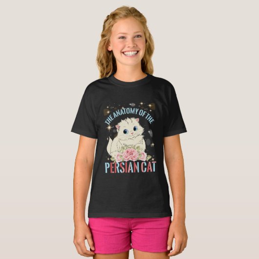 De anatomie van het Perzische katje T-shirt (Voorkant volledig)