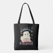 De anatomie van het Perzische katje Tote Bag (Achterkant)
