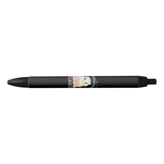 De anatomie van het Perzische katje Zwarte Inkt Pen (Voorkant)