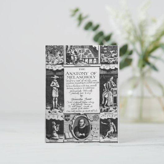 De anatomie van Melancholy Briefkaart (Staand voorkant)