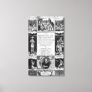 De anatomie van Melancholy Canvas Afdruk