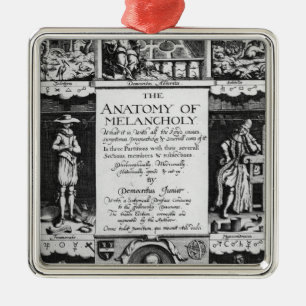 De anatomie van Melancholy Metalen Ornament