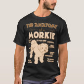 De anatomie van Morkie Pet Lovers Gift T-shirt (Voorkant)