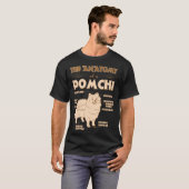 De anatomie van Pomchi Pet Lovers Gift T-shirt (Voorkant volledig)