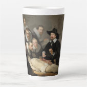 De anatomieles van Dr. Nicolaes Tulp Latte Mok (Voorkant)