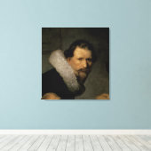 De Anatomy Lesson van Dr. Nicolaes Tulp, 1632 Canvas Afdruk (Insitu (Houten vloer))