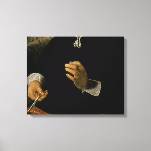De Anatomy Lesson van Dr. Nicolaes Tulp, 1632 Canvas Afdruk (Voorkant)