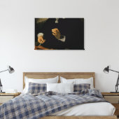 De Anatomy Lesson van Dr. Nicolaes Tulp, 1632 Canvas Afdruk (Insitu (Slaapkamer))