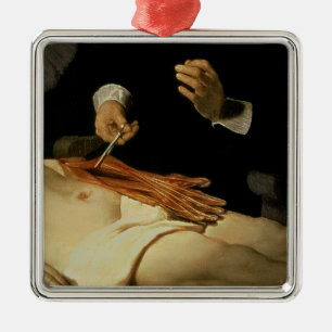 De Anatomy Lesson van Dr. Nicolaes Tulp, 1632 Metalen Ornament