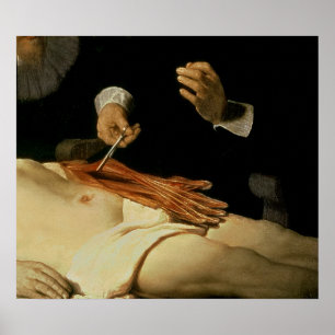 De Anatomy Lesson van Dr. Nicolaes Tulp, 1632 Poster