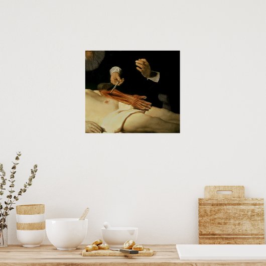 De Anatomy Lesson van Dr. Nicolaes Tulp, 1632 Poster (Keuken)