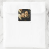 De Anatomy Lesson van Dr. Nicolaes Tulp, 1632 Vierkante Sticker (Tas)