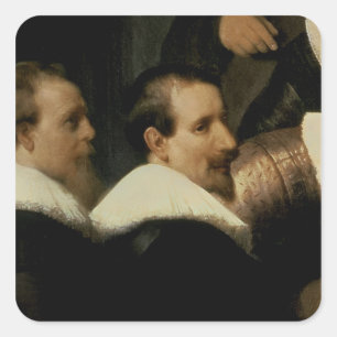 De Anatomy Lesson van Dr. Nicolaes Tulp, 1632 Vierkante Sticker