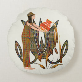 De ancients Aquarius Rond Kussen