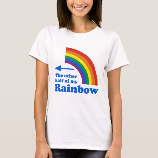 DE ANDERE HALF VAN MIJN RAINBOW (juist) T-shirt (Voorkant)