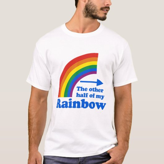 DE ANDERE HALF VAN MIJN RAINBOW (links) T-shirt (Voorkant)