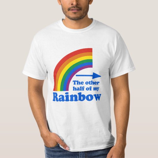DE ANDERE HALF VAN MIJN RAINBOW (links) T-shirt (Voorkant)