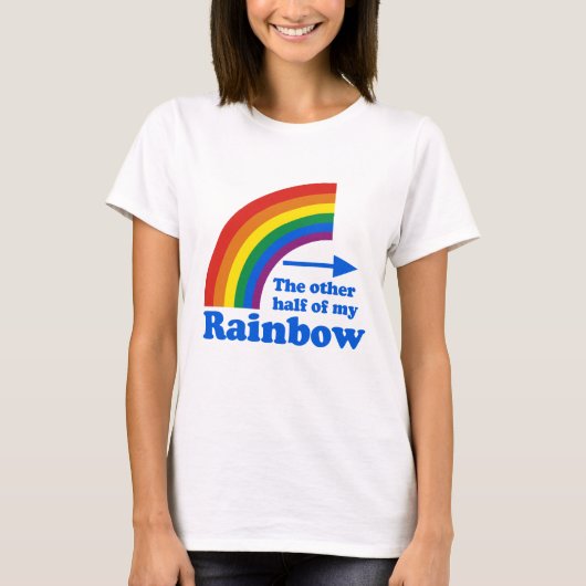 DE ANDERE HALF VAN MIJN RAINBOW (links) T-shirt (Voorkant)